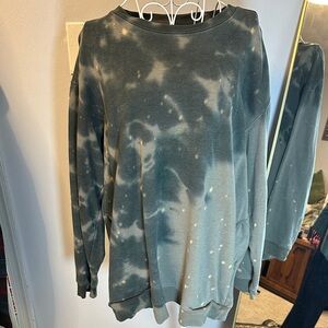 NATURAL LIFE Gray Tie Dye Sweatshirt